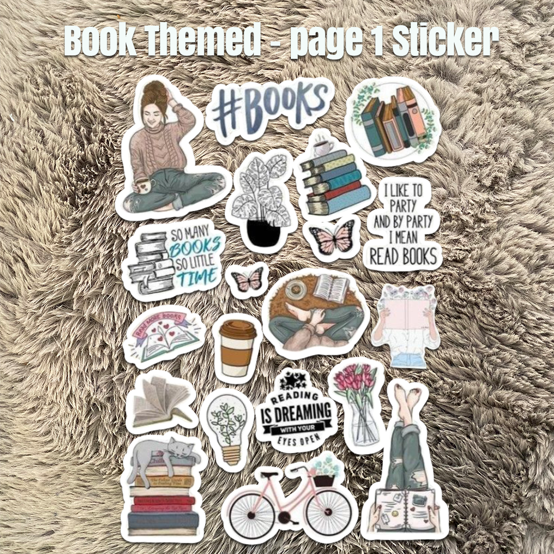 Book Themed Stickers - Image 2