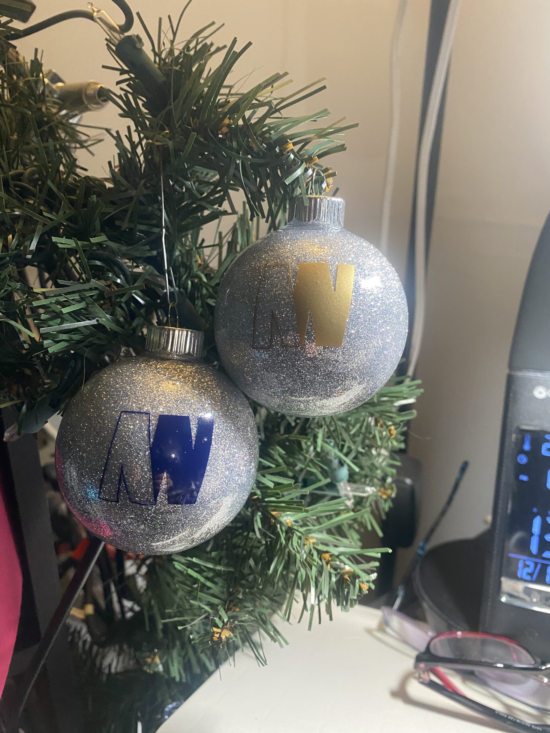 Custom Glitter Christmas Ornaments